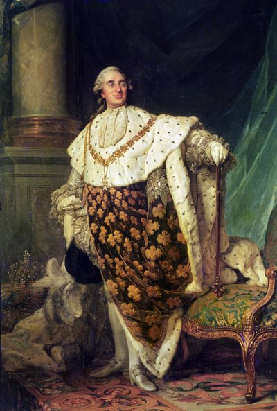 Full-length Portrait of Louis XVI, King of France and Navarre by Joseph Siffred Duplessis